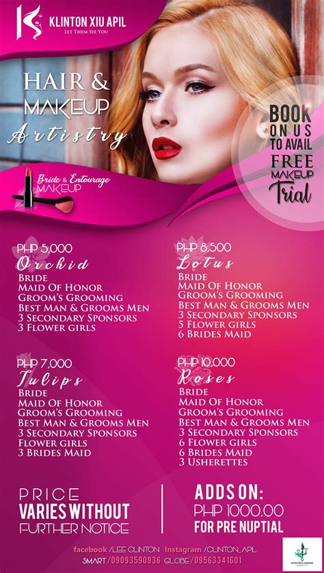 makeup artist flyer template free